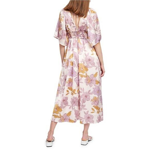 Anthropologie En Saison NWT Jejune Smocked Floral Midi Dress - Picture 3 of 9